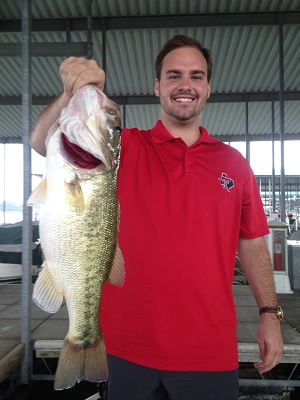 John and Matt Thurston with a few of the more than 20 Lake Travis schoolies caught on july 30th